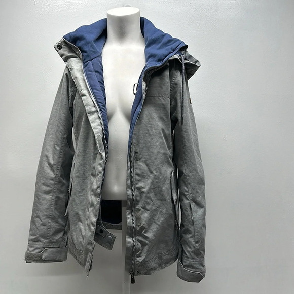 Roxy Billie JK Slate Jacket Coat Snow Ski Winter Dry Flight Gray Womens Size XS - Picture 3 of 13